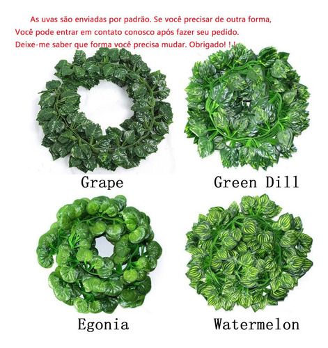 12pcs De Flores Artificiais Seda Falsa Pendurada Hera 2,4 M
