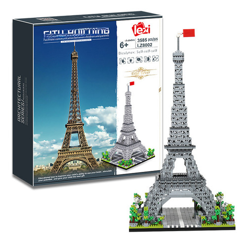 Torre De Grúa Amarilla Lz-8003, 8,5 X 8,5 Cm, Lz Micro