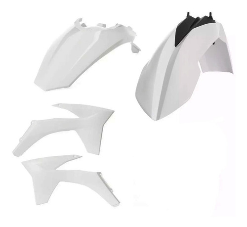 Kit Plastico Ktm Sx 250 Cross 2012 Blanco Racetech