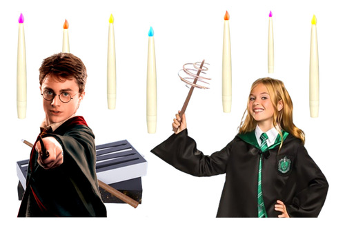 Velas Mágicas Premium Led Rgb De Harry Potter - Kit X 12