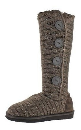 Botas De Invierno Suéter Del Knit Del Negra Muk Luks Malena