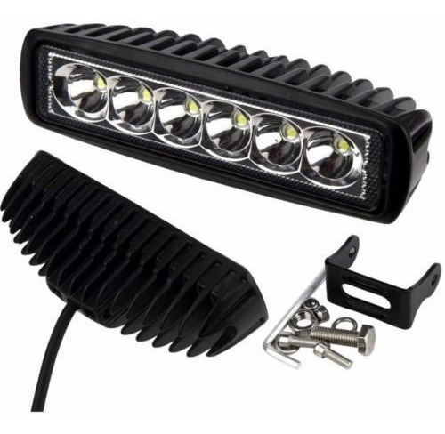 Faro Auxiliar Ractangular Led Barra 4x4 Moto Cuatri 18w