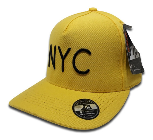 Boné Layners Nyc Top Aba Curva Strapback Ajustável Bordado