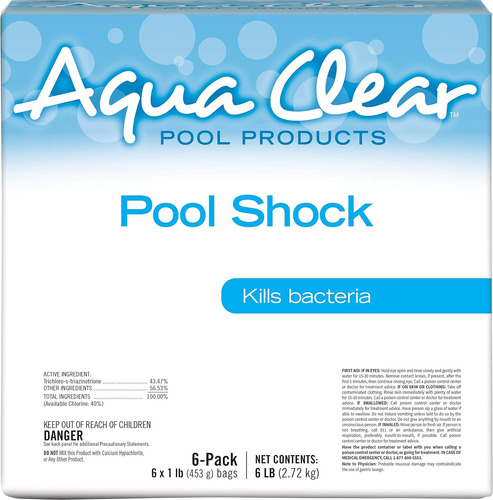 Aqua Clear Pool Products Pool Shock 6x1 Lb.