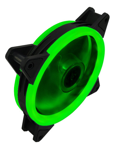 Computador Desktop Led Brilho Silencioso 120mm Cooler Fan Led Verde De Abertura Dupla [interface Dupla