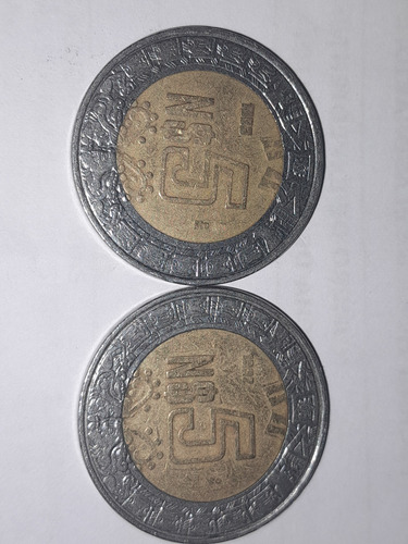 Monedas De 5 Nuevos Pesos 1992 Y 1993