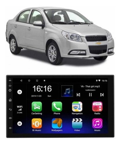 Radio Multimedia Android 7 Chevrolet Aveo Wifi Gps Cámara