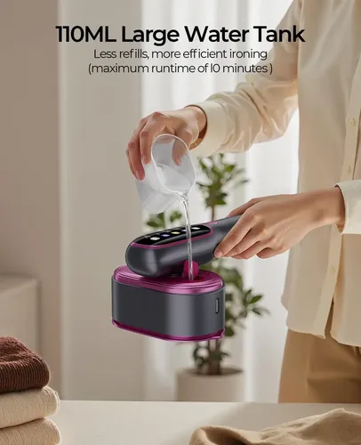 Deslizando el vaporizador sobre una prenda