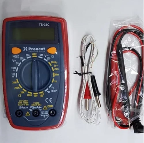 Imagen 3 de 4 de Multimetro Tester Digital Ts33c Pronext Ts