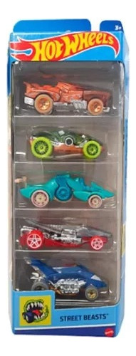 Hot Wheels Autitos Pack Set X5 Original De Mattel M4e 