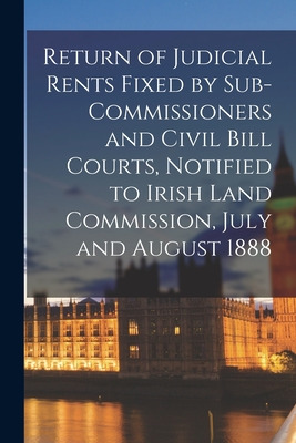 Libro Return Of Judicial Rents Fixed By Sub-commissioners...