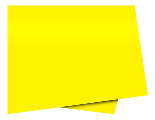 Colorset Dupla Face 48x66cm 120g 1 Pacote Com 10 Unidades Cor Amarelo