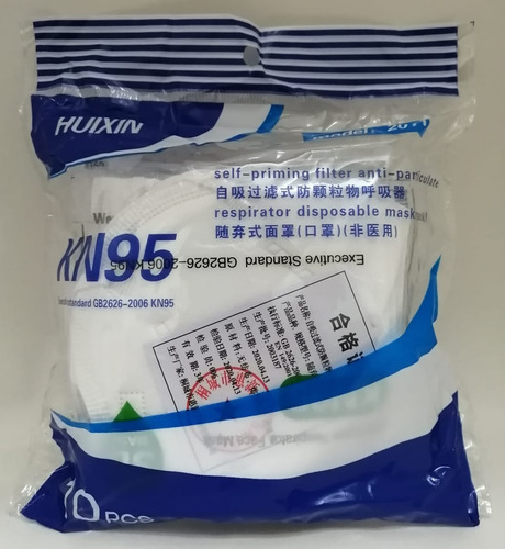 Mascarilla Kn95 Importada X10 Und 5 Capas Certificado Fda