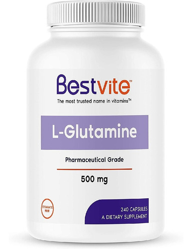 L-glutamina 500 Mg Bestvite 240 Capsulas