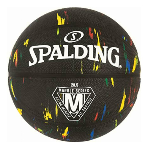 Spalding Marble Series Black Multicolor Baloncesto Para