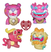 Comprar Set Llaveros Mitologia China 4u Dragon Genbu Qilin Leon Foo