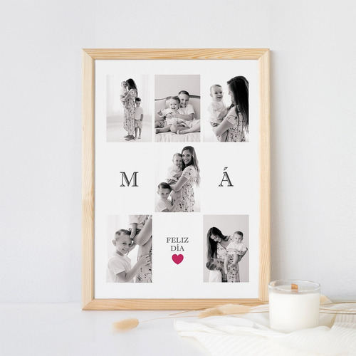 Imagen 1 de 1 de Cuadro Dia De La Madre Regalo Personalizado Fotos Mamá Mod.9