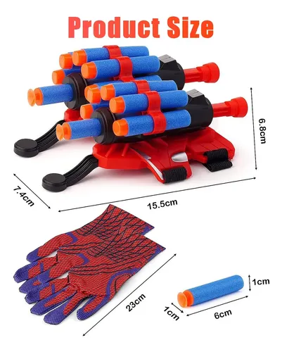 Juego Spiderman Lanzador Telarañas Niño Con Guantes 6 Dardos | Cuotas