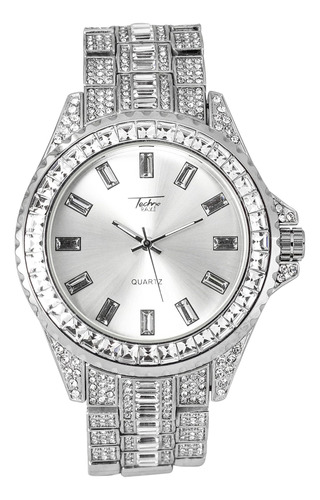 Ice Star Reloj Icy Baguette Para Hombre Con Bisel De Piedra 