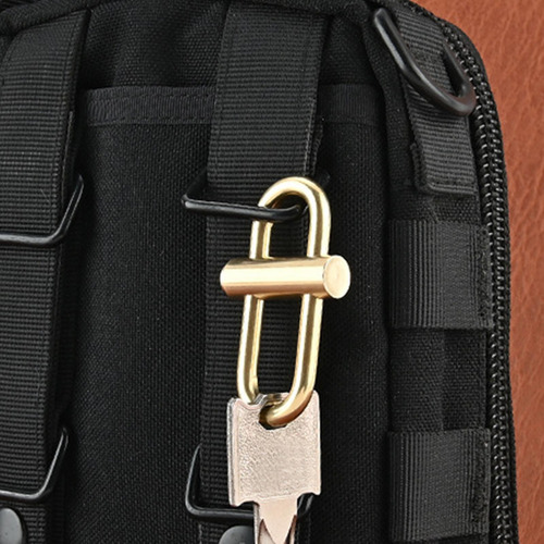 Novedad Llavero Cerradura Hebilla Gancho De Latón Cerradura
