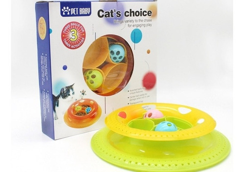 Juguete Comedero Pista Interactivo Gatos Mascota