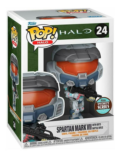 Funko Pop Spartan Mark Vii With Br75 Battle Rifle #24 - Halo