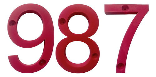 Números 3d Para Exteriores 3d, Mxdru-987, Número 987, 17.7cm