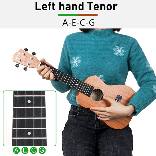 Ukelele Tenor, 26 Pulgadas Zurdo Instrumento Profesional De