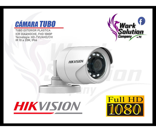 Cámaras Seguridad Exterior It3f Kit 5 Hikvision Full Hd 2tb