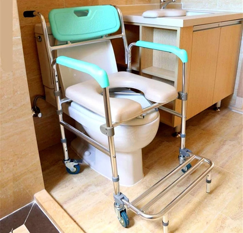 Silla Con Inodoro Plegable Con Ruedas (Usado)