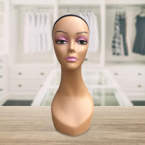 Cabeza De Maniquí Calva, Cara De Cosmetología Profesional