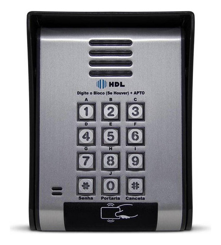 Porteiro Coletivo Hdl 20 Pontos F12 Sca Leitor Cartão Tag