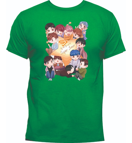 Camisetas Grupo Super Junior Integrantes Niños Y Adultos Jk