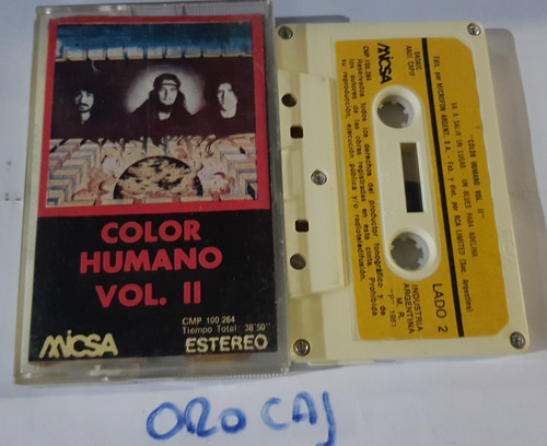 Cassette Color Humano Volumen 2 Edelmiro Molinari