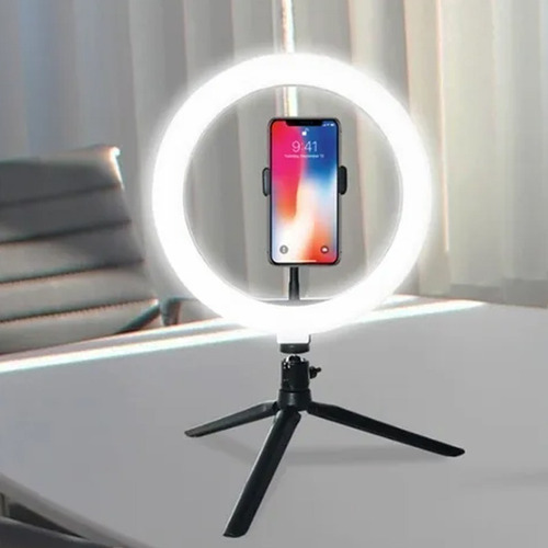 Ring Light 10 26cm Iluminação Profissional Led Selfie Tripé