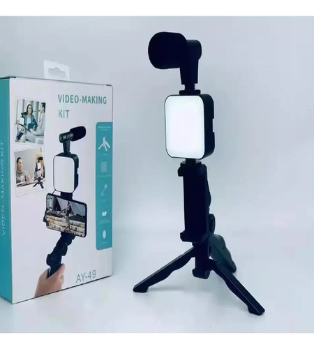 Trípode Estabilizador Grabacion Video Led Micrófono Aro Luz