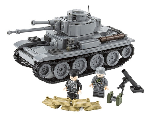 Minibuild Blocos Série Soldado Tanque Pesado Modelo Militar