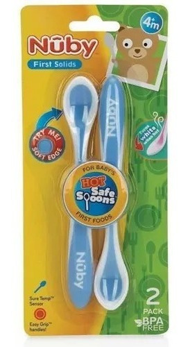 Set De 2 Cucharas Bebe Nuby Termicas