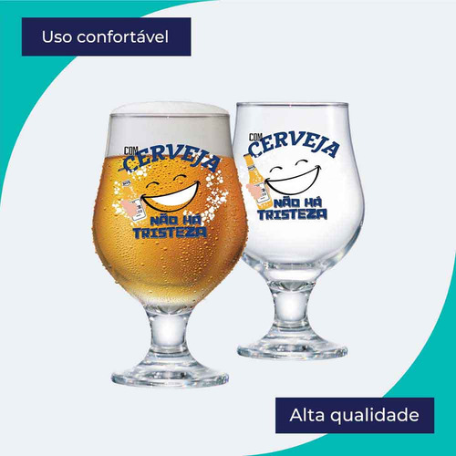 Taça de Vidro Para Cerveja Beer Master 380ml, Ruvolo