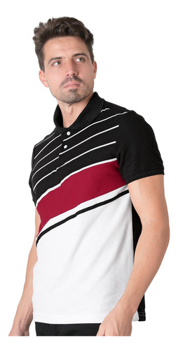 Playera Moda Polo Hombre Negro Stfashion 71604800