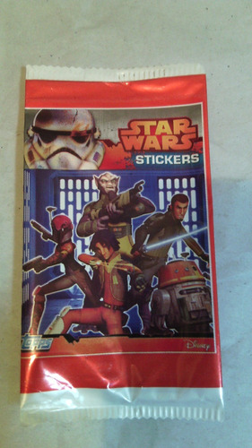 5 Sobre Cerrado Figuritas Star Wars Rebels Topps 2014