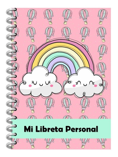 Kit Imprimible+40 Libretas Infantiles Arcoiris Editable+pdf