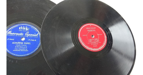 Música Árabe Lote Com 2 Discos 78 Rpm Grátis Cx P Transporte (Usado)