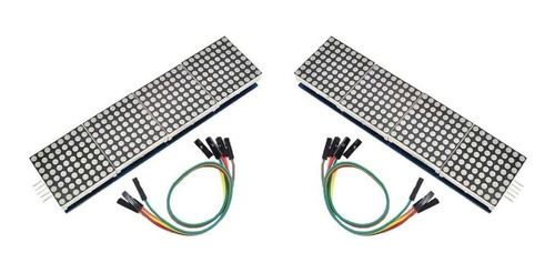 Par 2 Piezas Matriz De Led 8x32 Max7219 Modulos 8x8 Arduino