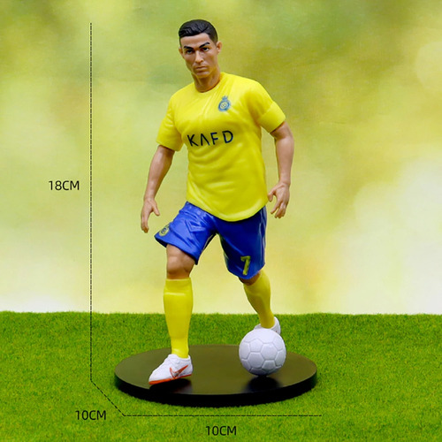 Figuras De Cristiano Ronaldo Al Nassr De Pvc 18 Cm