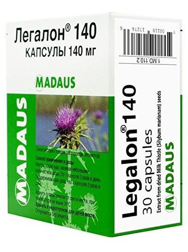 Legalon 30 Cápsulas 140mg (extracto De Cardo De Leche)