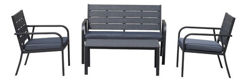 Juego Set Terraza Milano 4 Piezas Con Cojin Northwest