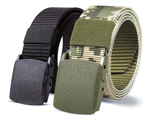 Cinturón Táctico Militar Web Belt Regalo Para Hombres 2 Pack