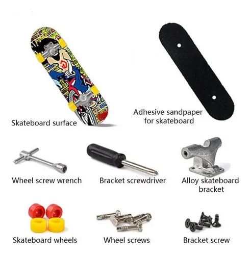 Fingerboard - Skate De Dedo Profissional Rodinhas Rolamento