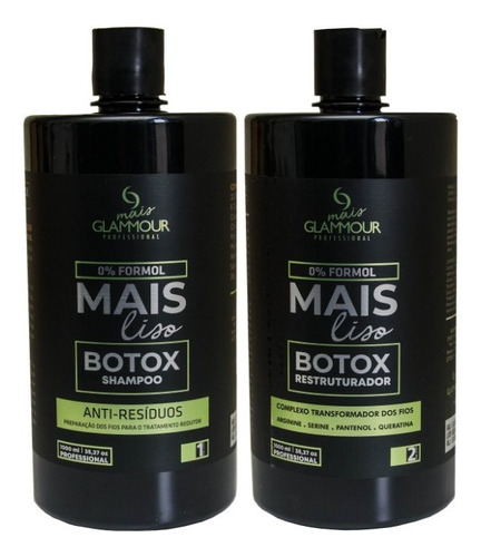 Botox Capilar Glammour Mais Liso 0% Formol Restaura Os Fios